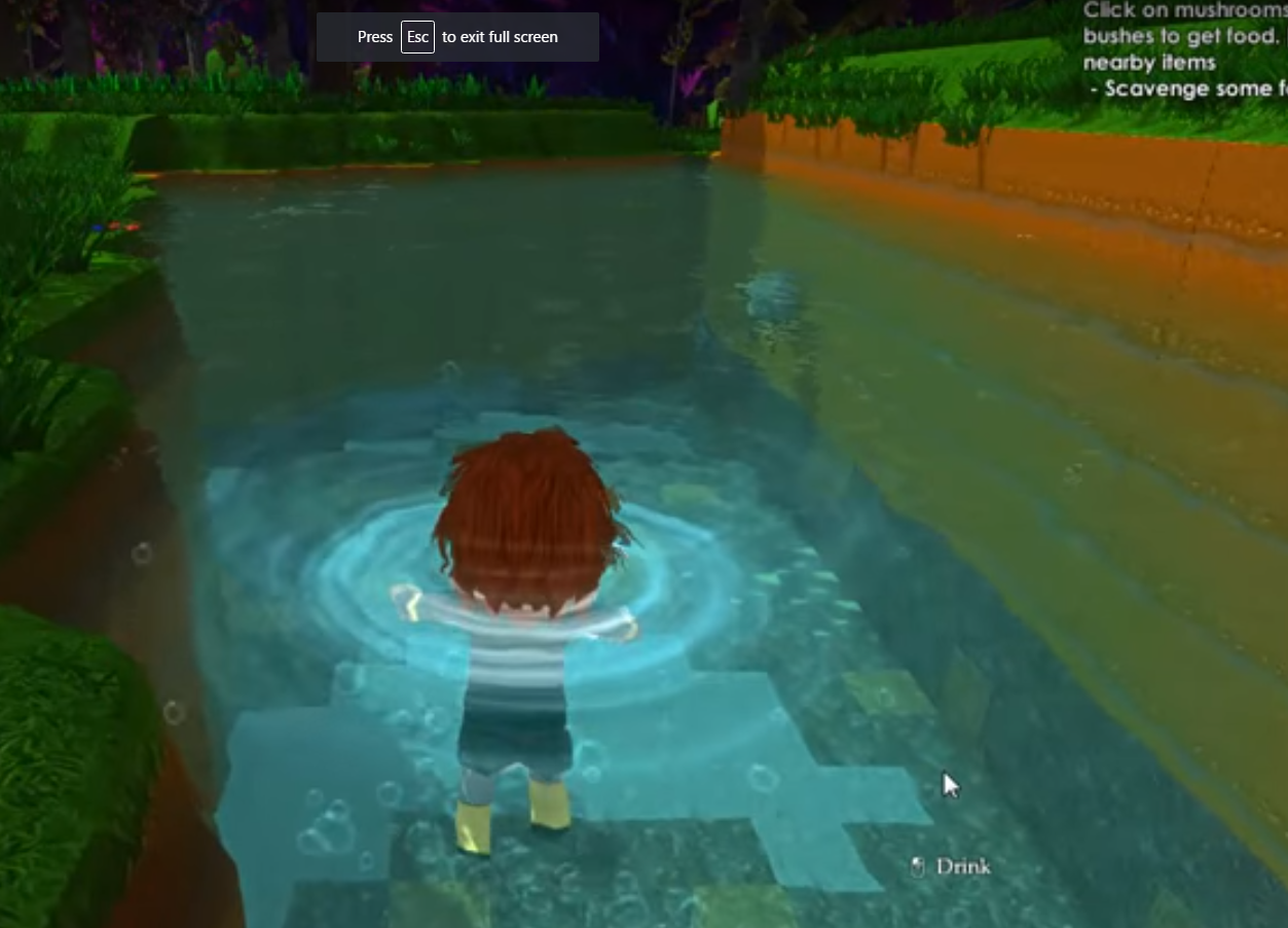 cartoon 3d character swimming thumbnail