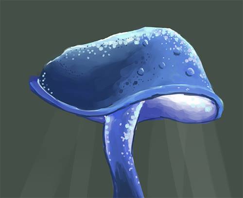 glowing mushroom