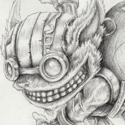 Ziggs from League of Legends throwing bombs thumbnail