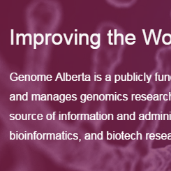 Genome website snapshot